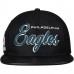 Men's Philadelphia Eagles Black Pro Standard Super Bowl LII Script Snapback Adjustable Hat 3095466